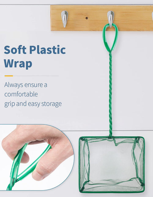 Load image into Gallery viewer, Aquarium Fish Net with Braided Metal Handle Square Net with Soft Fine Mesh Sludge Food Residue Wastes Skimming Cleaning Net for Fish Tanks Small Koi Ponds and Pools

