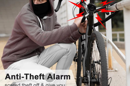 Wireless Bike Vibration Alarm USB Charging Remote Control Burglar Motorcycle Bike Security Detector System Bicycle Alarm