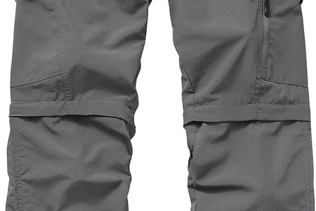 Mens Hiking Pants Quick Dry Lightweight Fishing Pants Convertible Zip off Cargo Work Pants Trousers