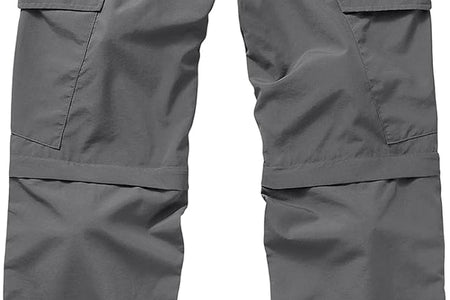 Mens Hiking Pants Quick Dry Lightweight Fishing Pants Convertible Zip off Cargo Work Pants Trousers