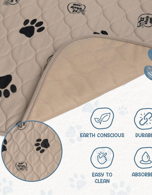 Load image into Gallery viewer, Reusable Dog Pee Pads, Washable Waterproof Mats for Potty Training or Whelping Pads, Puppy Pad with Rounded Corners, 16.5X19.5 Inch, 2 Pack
